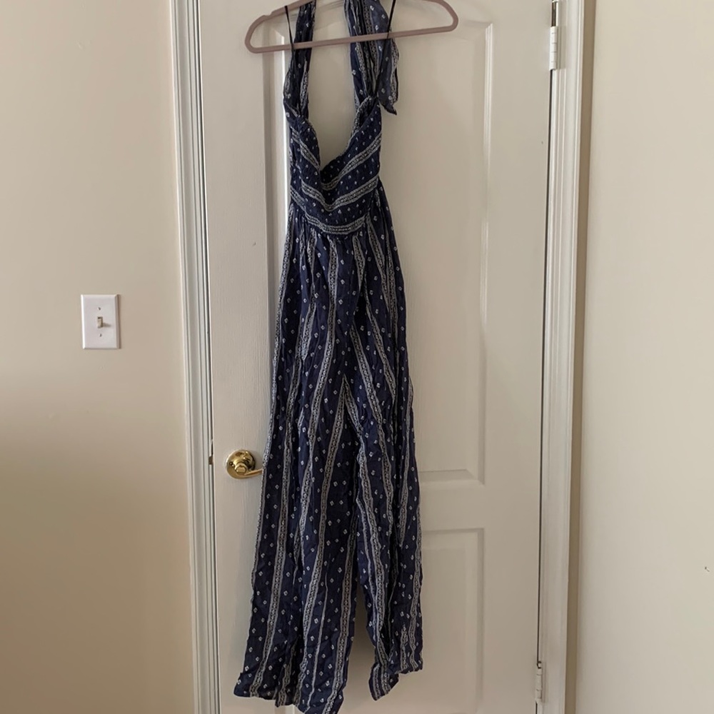 Lulus size medium halter jumpsuit